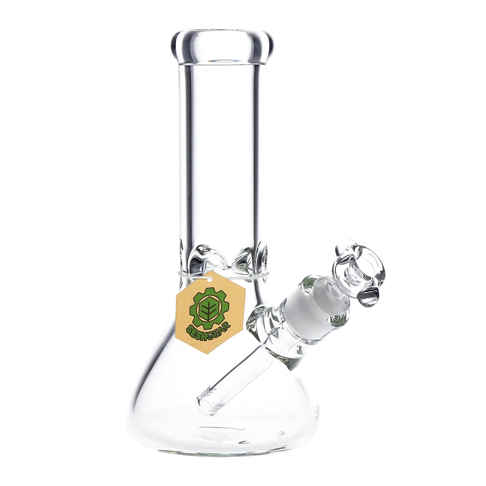 Beaker Glass Water Pipe 10" / 14mm F