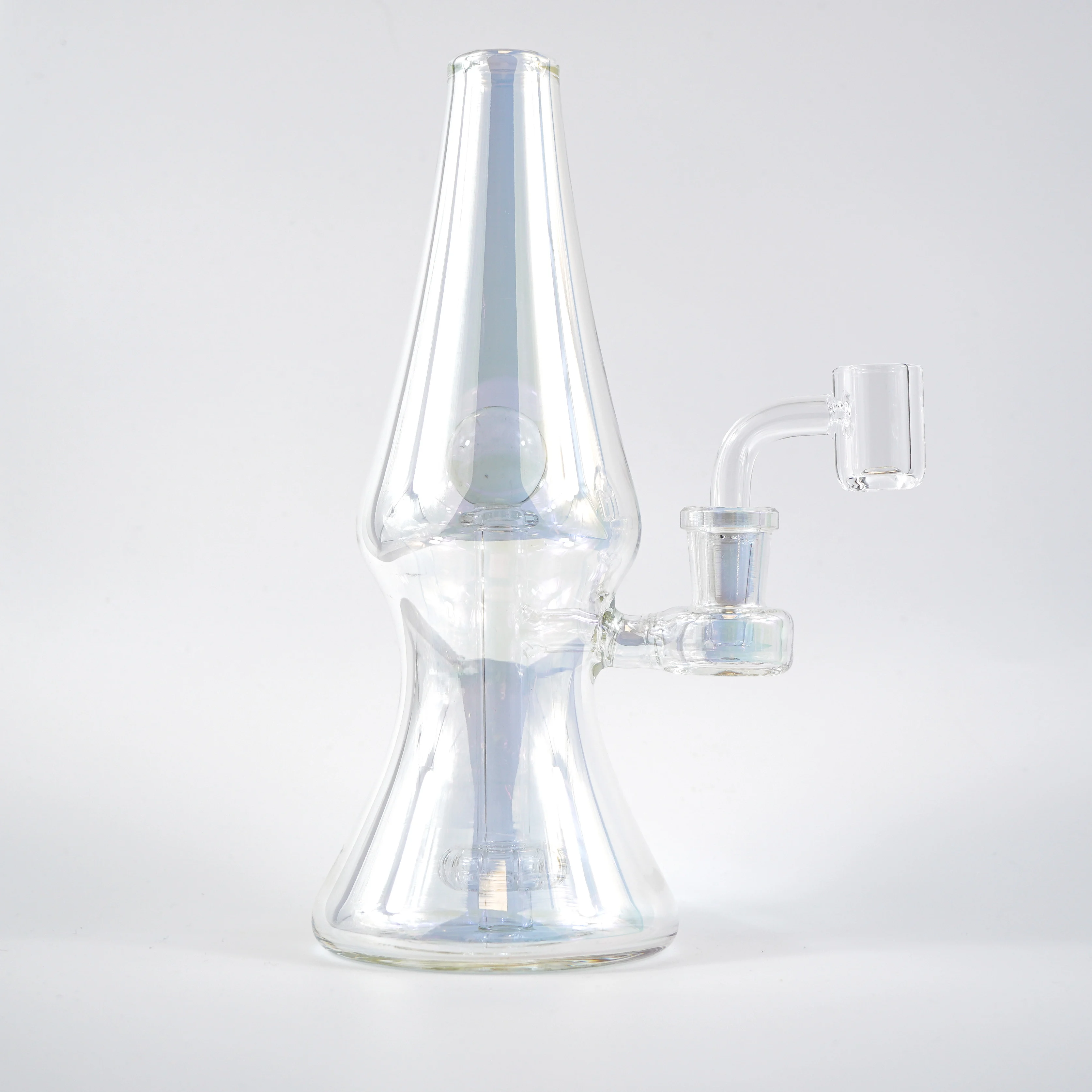 Lava Lamp Electroplated Ombre Glass Dab Rig 8" / 14mm F