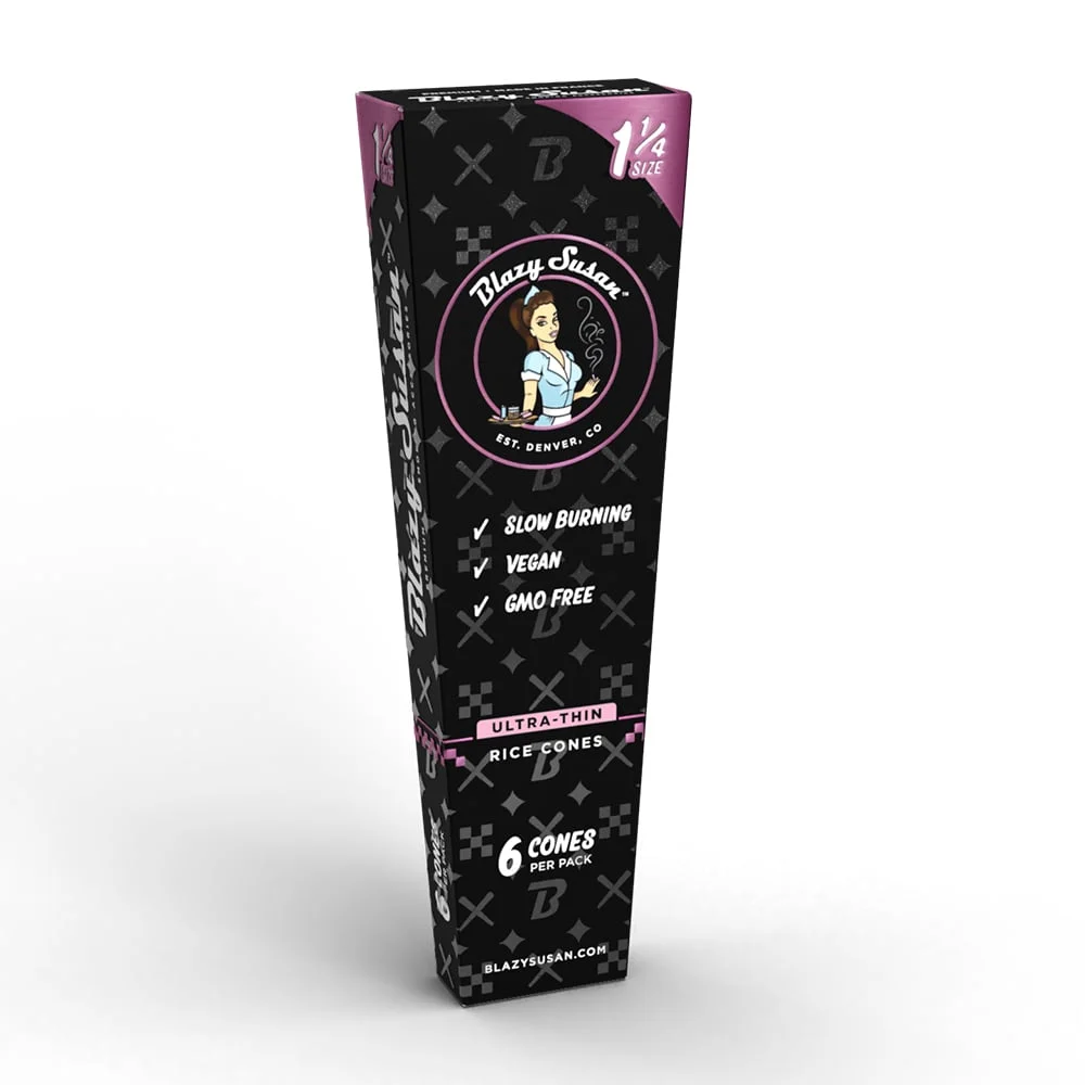 Ultra Thin Rice Prerolled Cones 1 1/4" - Cones
