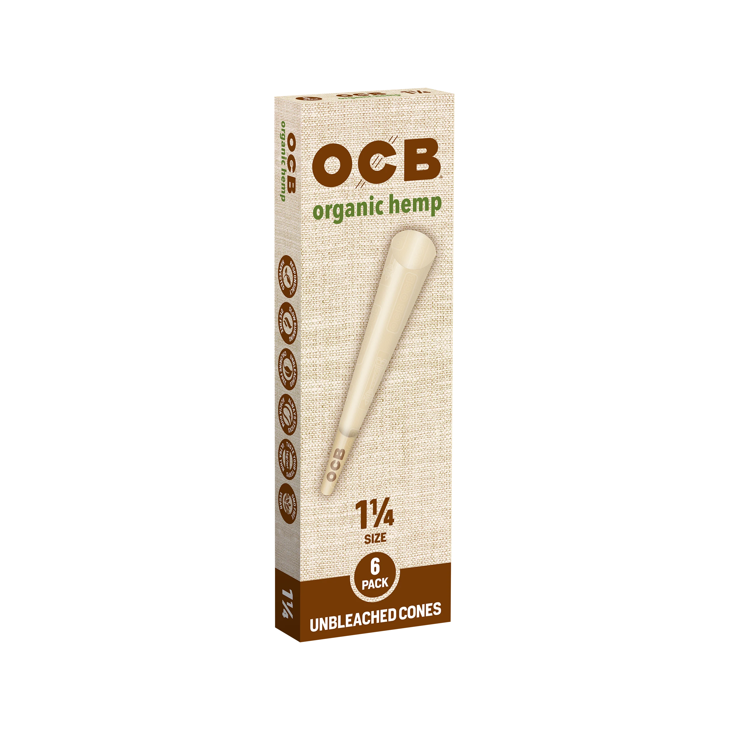Organic Hemp Cone 1 1/4" - Cones