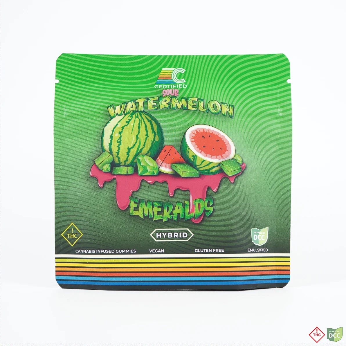 Sour Watermelon Emeralds Candies
